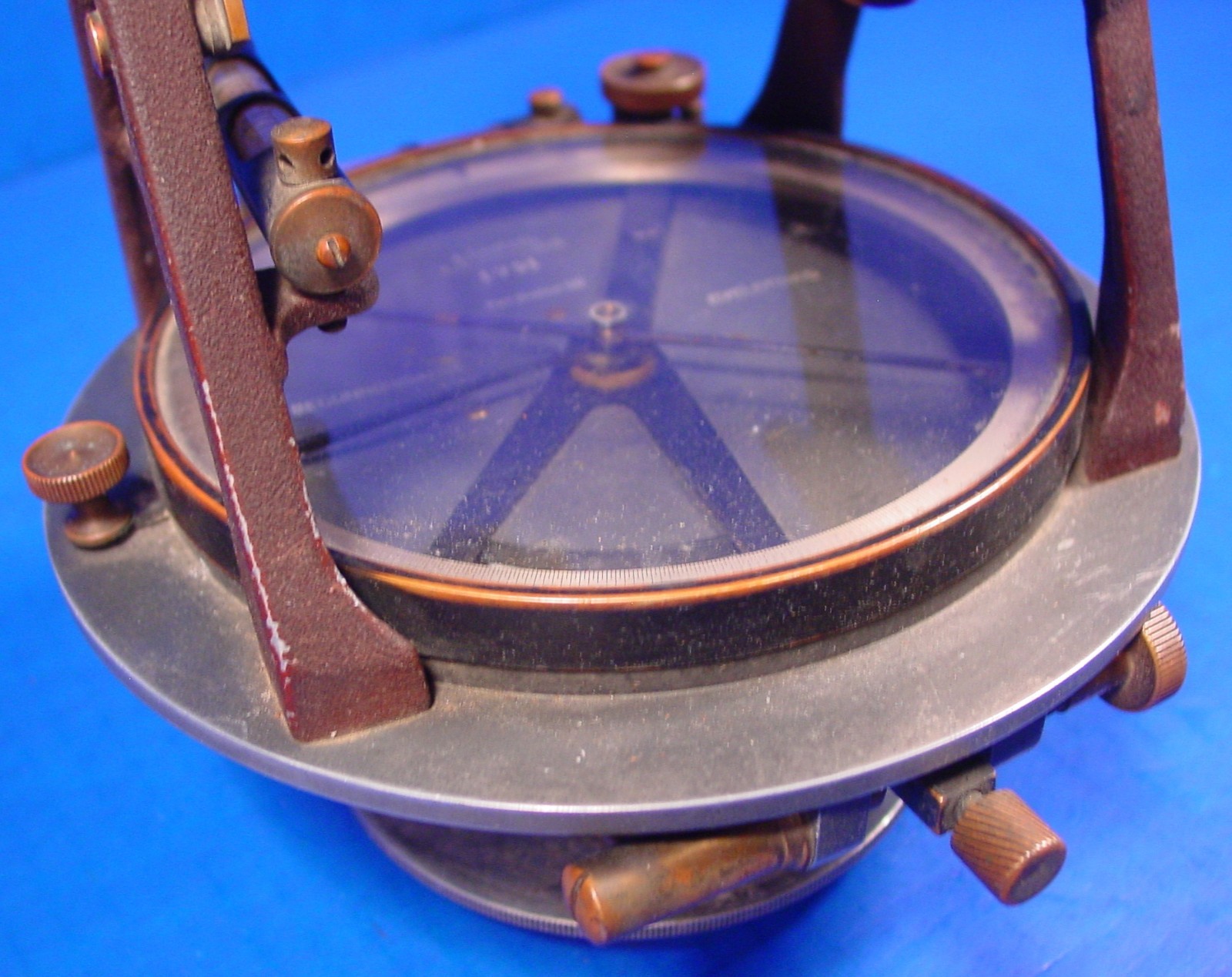 1903 Lietz Cyclotomic Reconnaissance Transit w/box - Rare alum., unique to Lietz