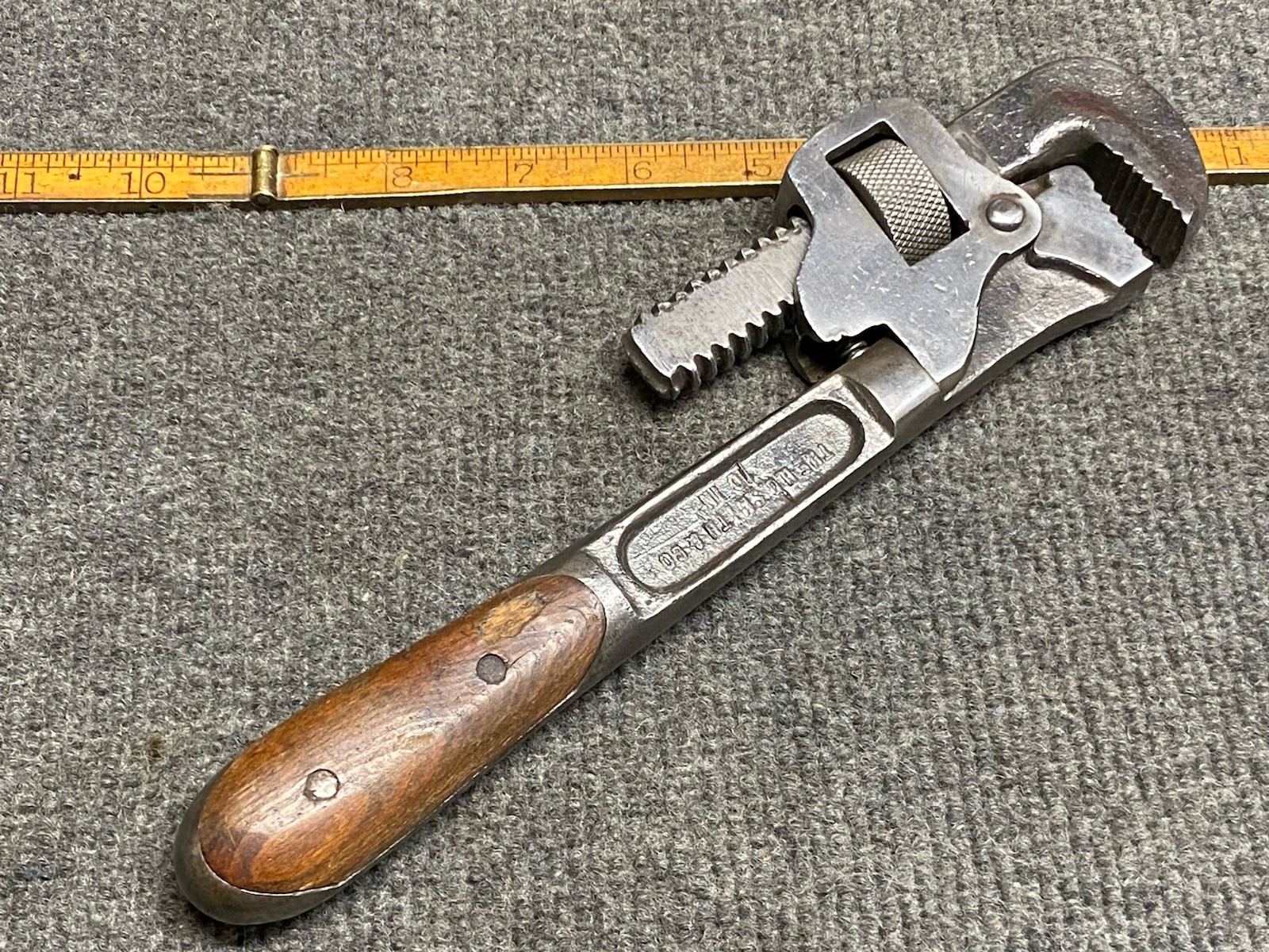 Vintage H D Smith Perfect Handle 10” Stillson Style Pipe Wrench USA