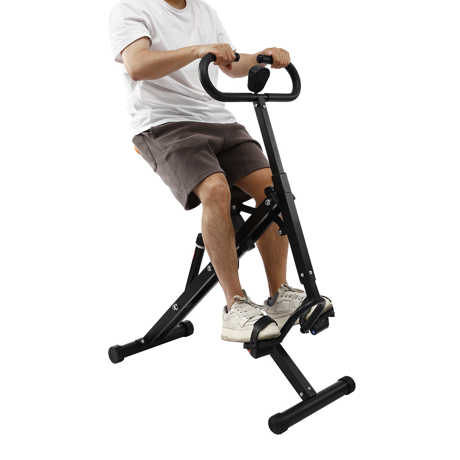 Adjustable Squat Machine Trainer Rowing Machine 264lbs for Ab Workout Glutes