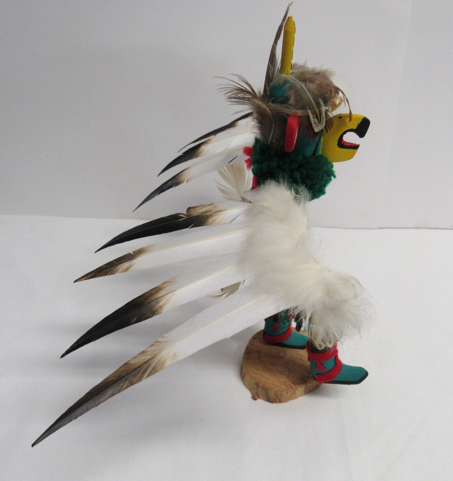 Authentic Vintage Native American "Eagle Dancer" Kachina Doll - Signed - VGUC