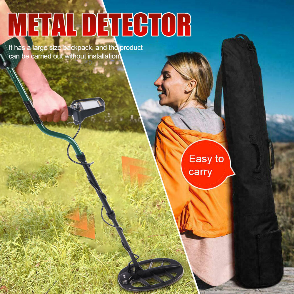 Deep Ground Metal Detector with 8.5" x 11" PROformance Search Coil and Extras