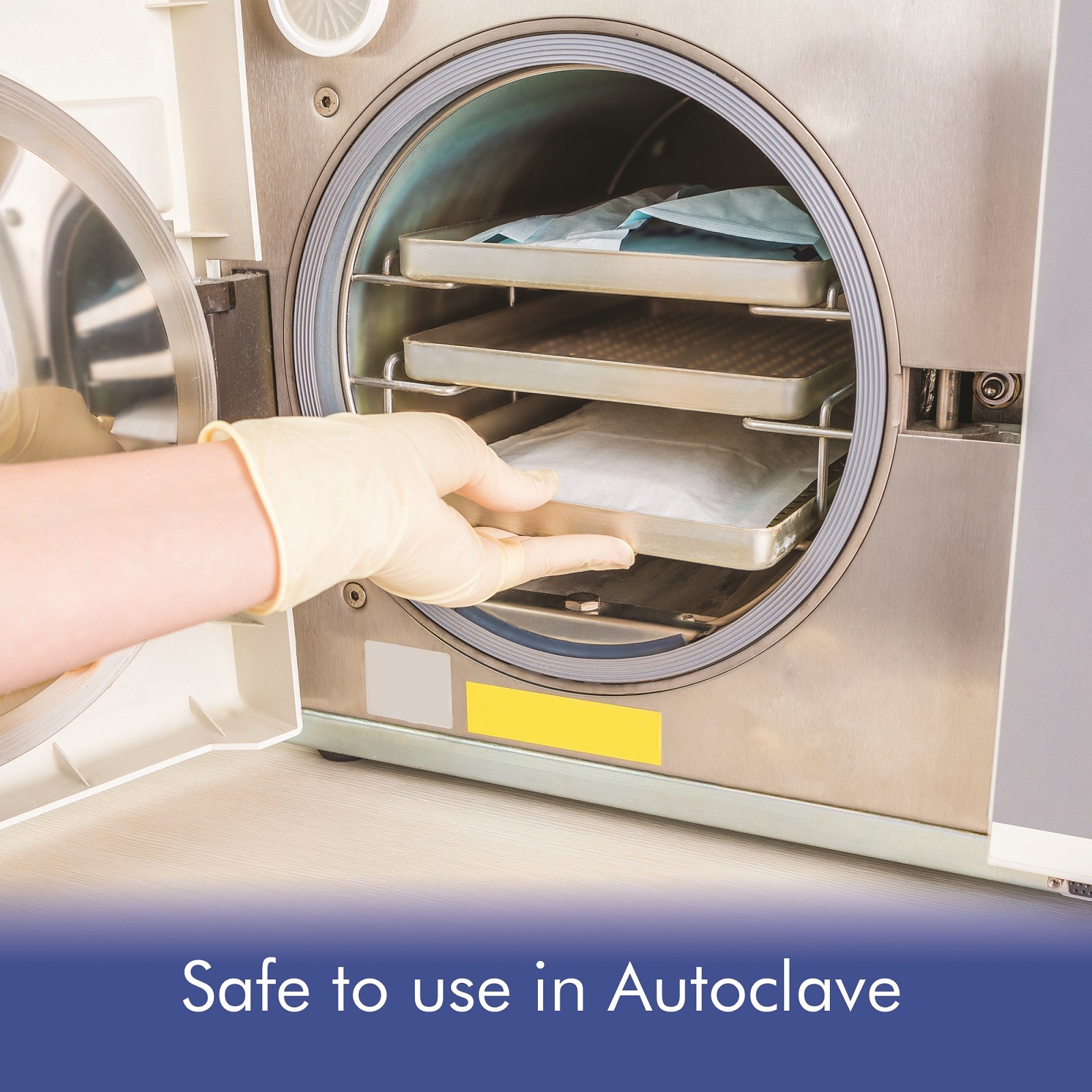 Grey Dental Plastic Instrument Tray, Size B Autoclavable 13.25" x 9.75"