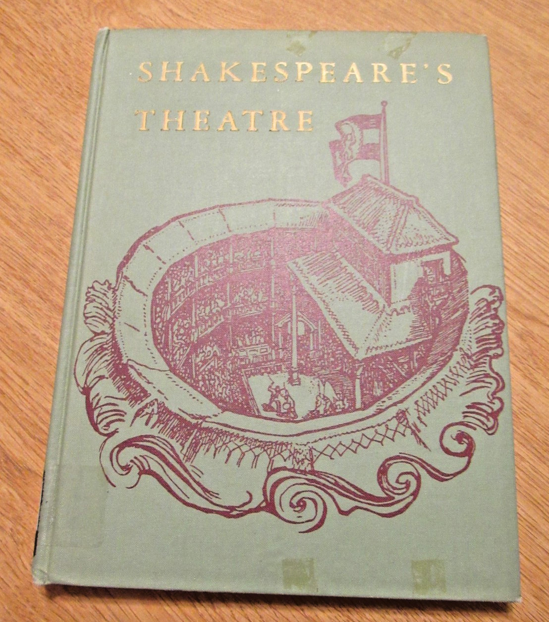 Shakespeare's Theatre by Hodges Vintage Globe Theatre London Illustrations