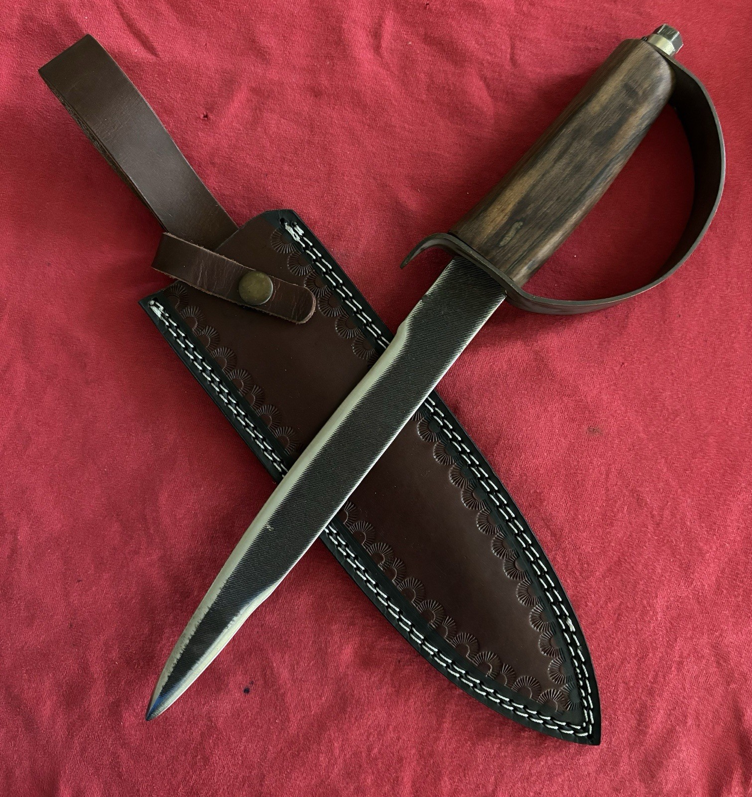 Civil War Reenactment Bowie Knife Brass Handle 9.25 Blade