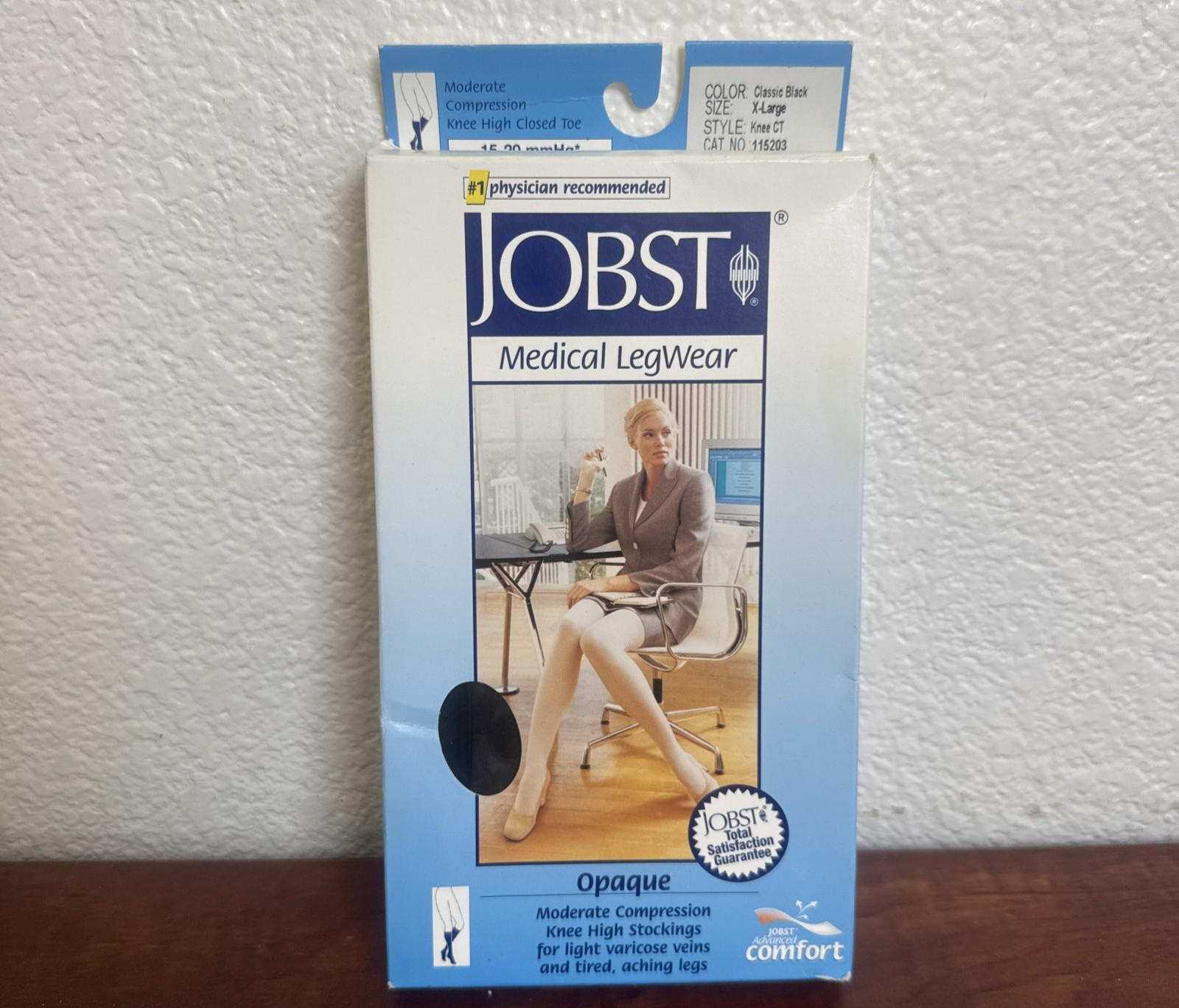 Jobst Opaque Knee High CT 15-20 Classic Black X-Large 115203