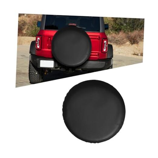 Car Spare Tire Cover, 15Inch Dustproof Waterproof Vehicle Spare 15Inch No Flag