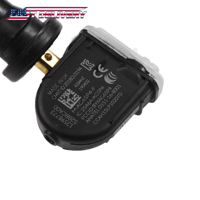 (Set of 4) 13598773 Tire Pressure Monitor Sensor TPMS 433MHz For GMC Buick Chevy