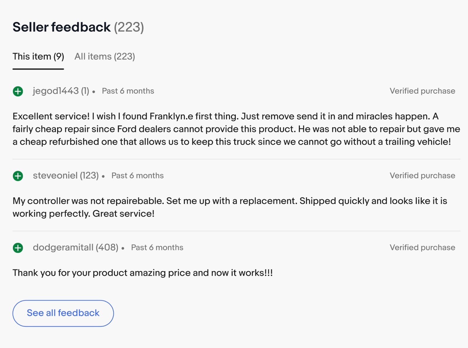 Ford F250 F350 F450 TRAILER BRAKE GAIN CONTROL MODULE 2005 2006 2007 Rebuilt TBC