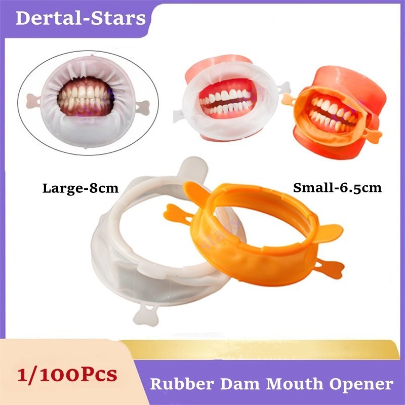 Dental 3D Lip Cheek Retractor O Shape Mouth Opener Rubber Dam Expander Adult Kid
