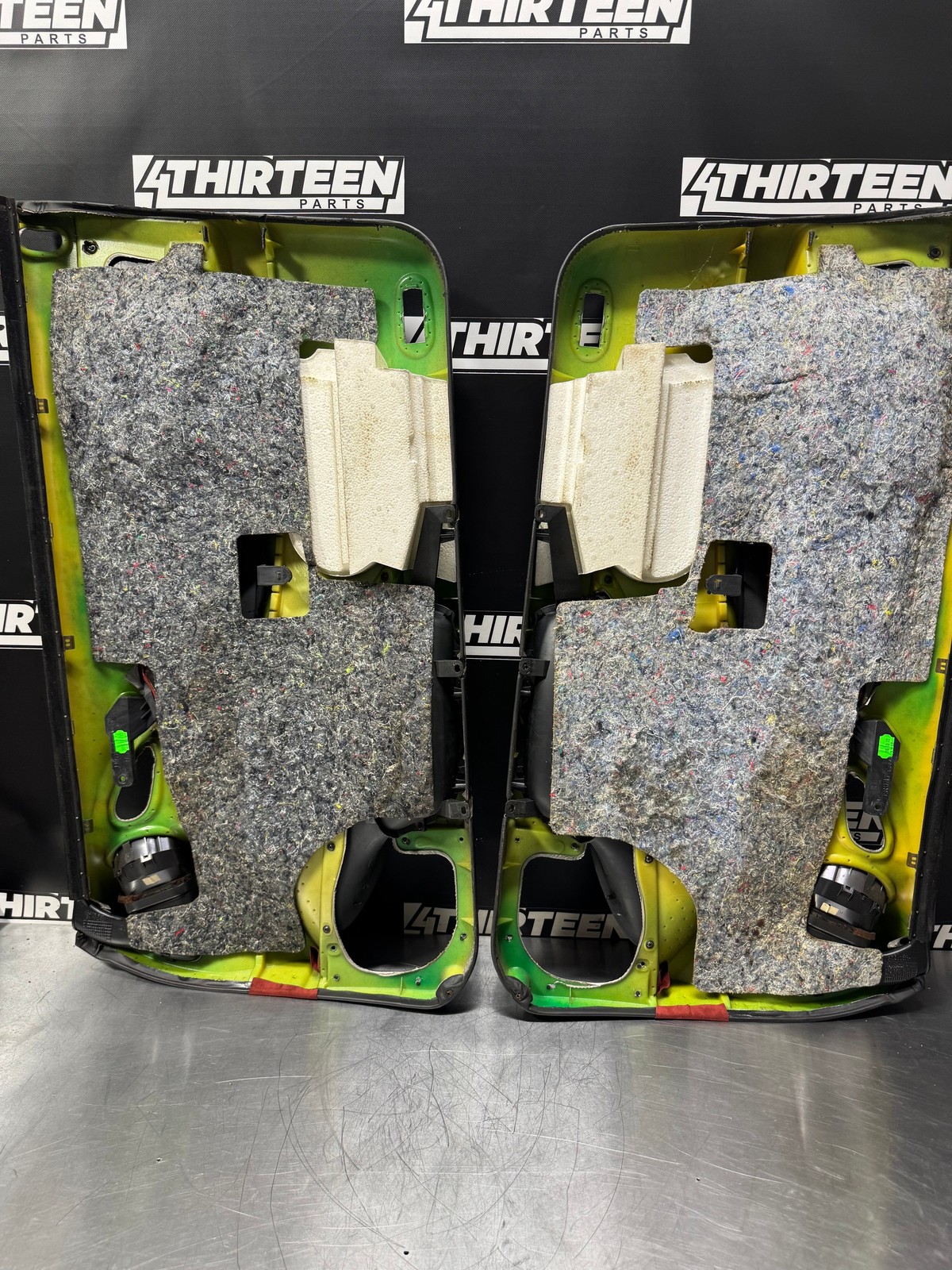 04-06 PONTIAC GTO 40TH ANNIVERSARY BLK AND RED DOOR PANEL SET LH AND RH #L414