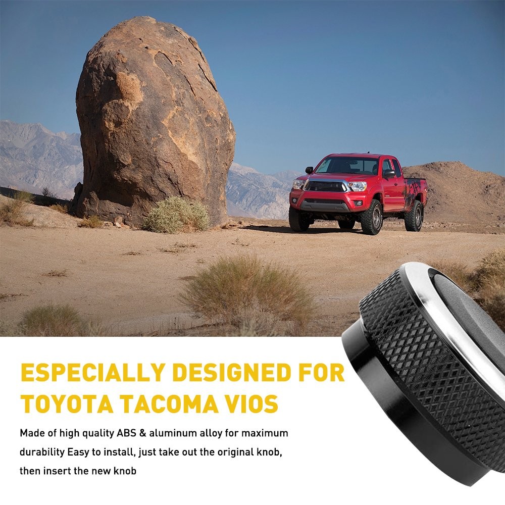 3x For 05-15 Toyota Tacoma Car Air Condition Switch Control A/C Knob Durable HUS