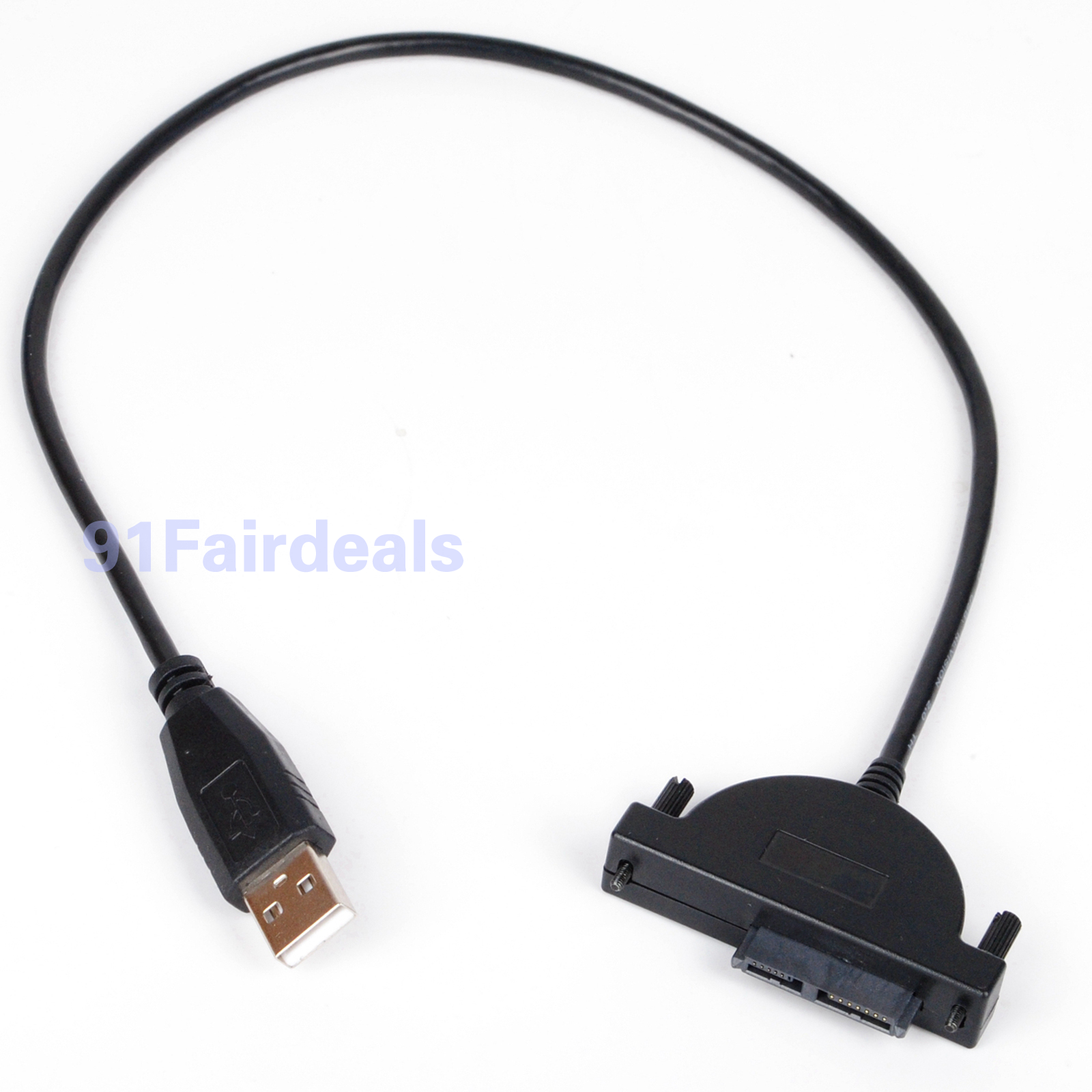 USB 2.0 to Mini SATA 7+6 13Pin Adapter Cable for Laptop CD/DVD ROM Drive