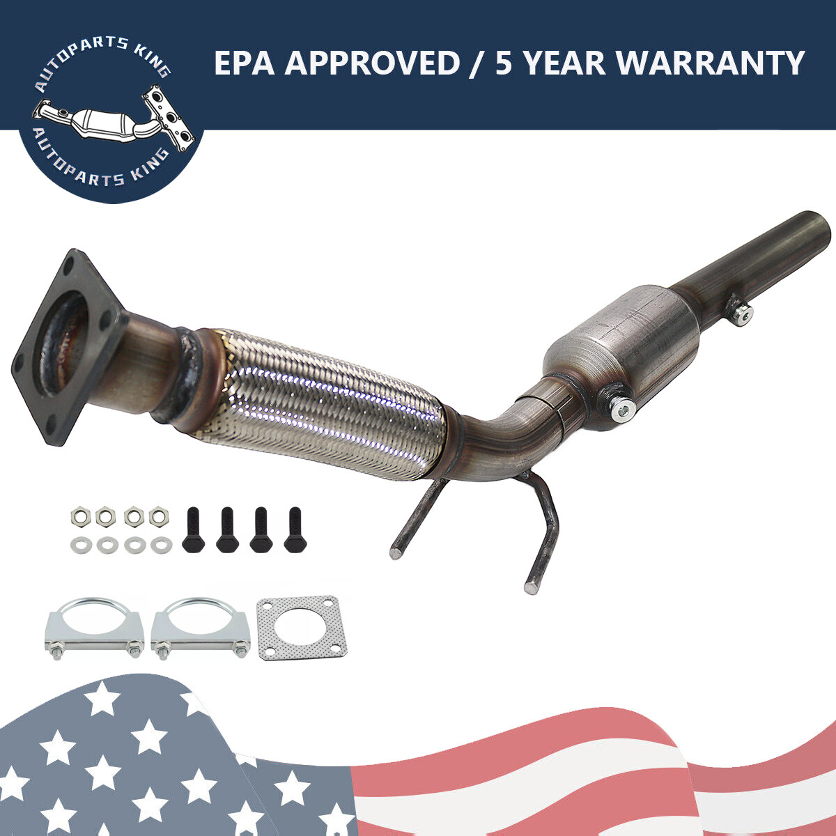 For Volkswagen Jetta 2.5L Catalytic Converter & Flex Pipe 2005-2014