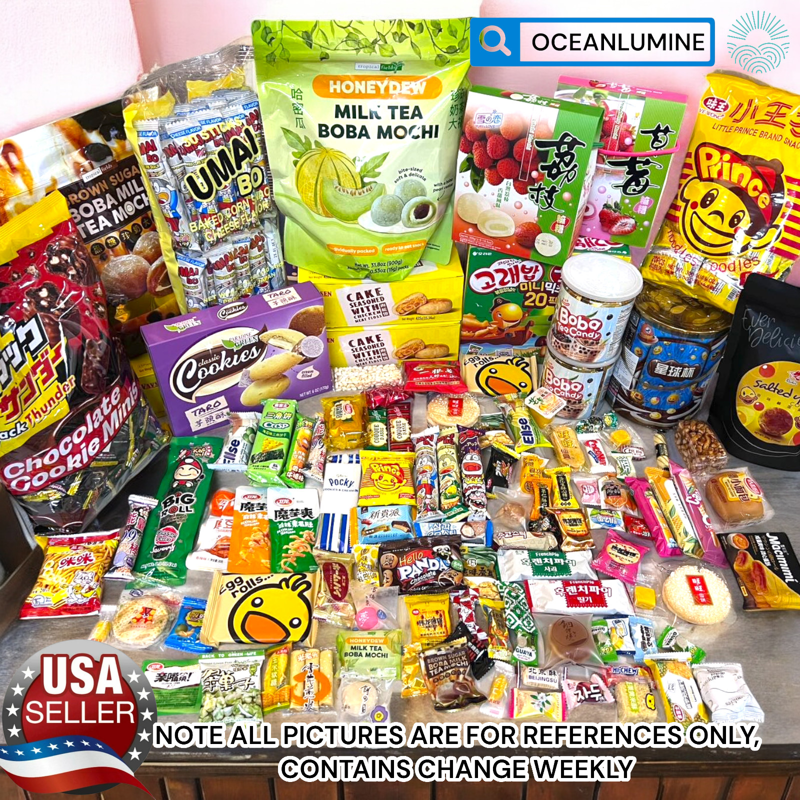 1 Full Size 60 Exotic Japanese Korean Asian Snack Box Mystery Ramen Chips