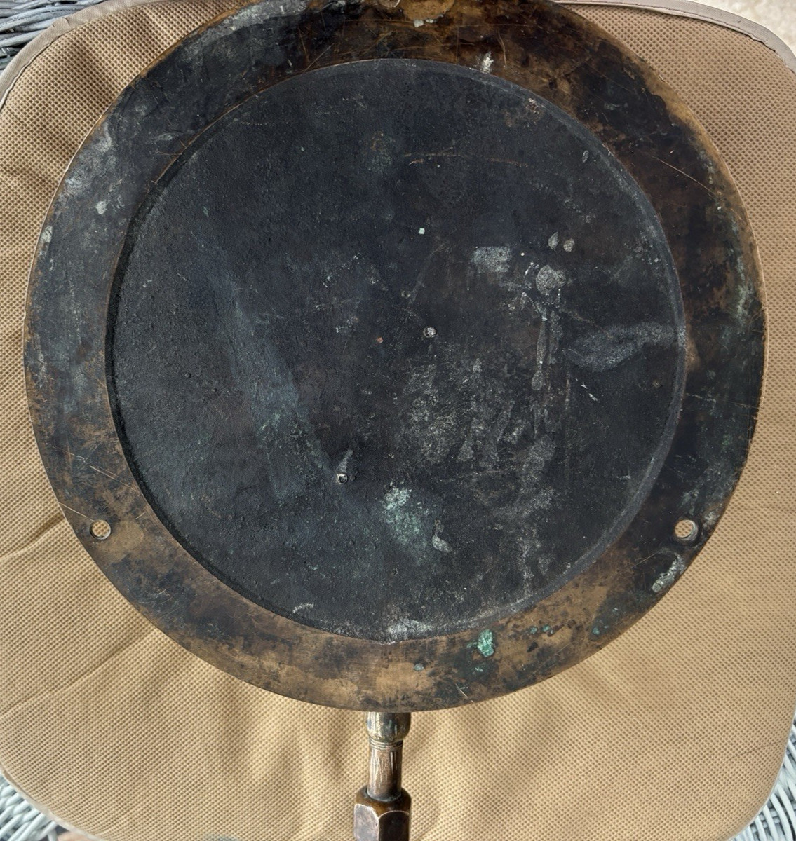 OPEN CENTER DIAL STEAM GAUGE MADE FOR THE PORTLAND CO. MAINE 10-3/4" BEZEL