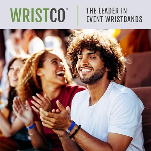 Plastic Wristbands for Events – Extended Wear, Secure Snap 500 Neon Red