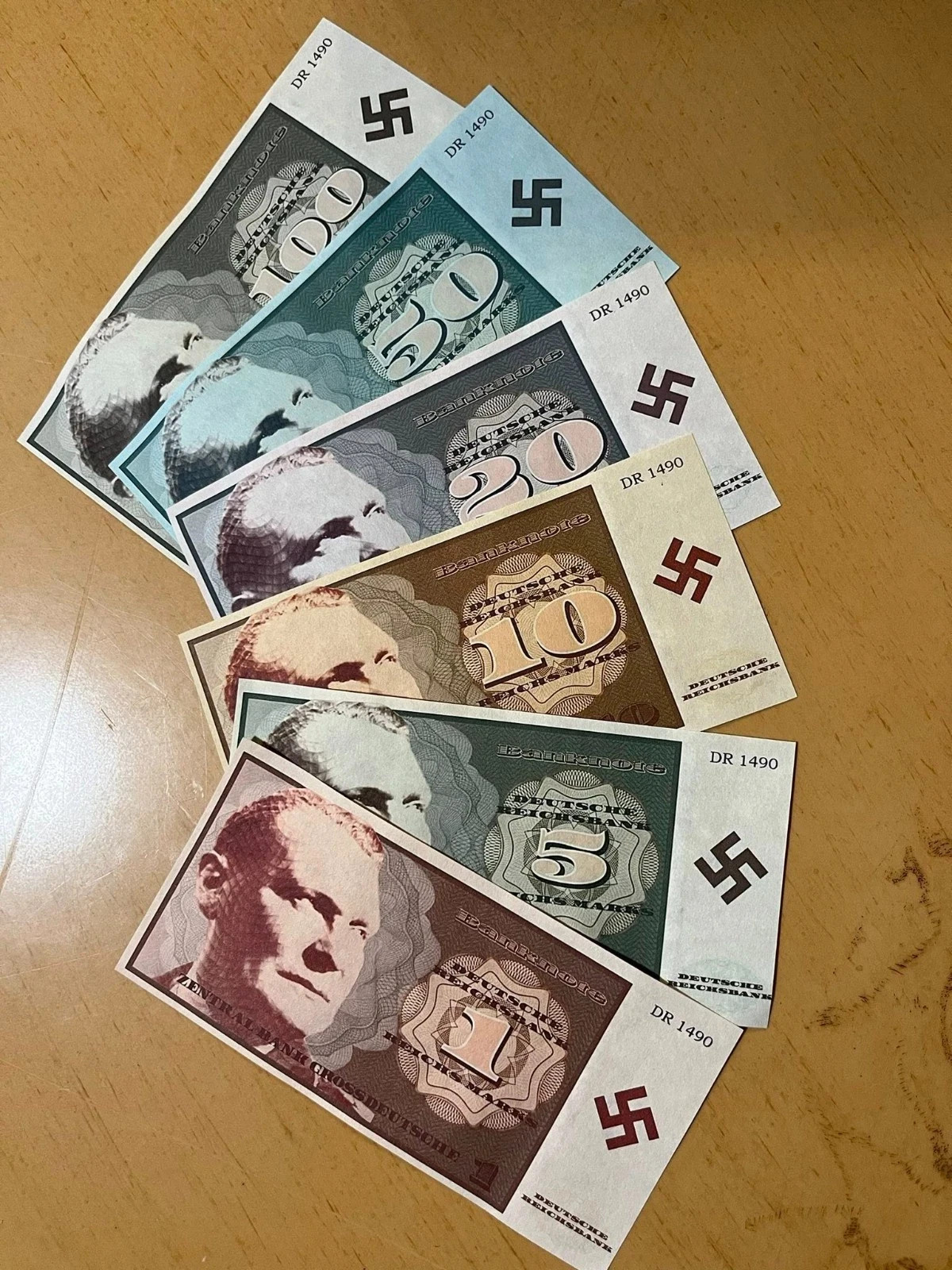 WW2 WWII German HG Luftwaffe leader currency set of 6