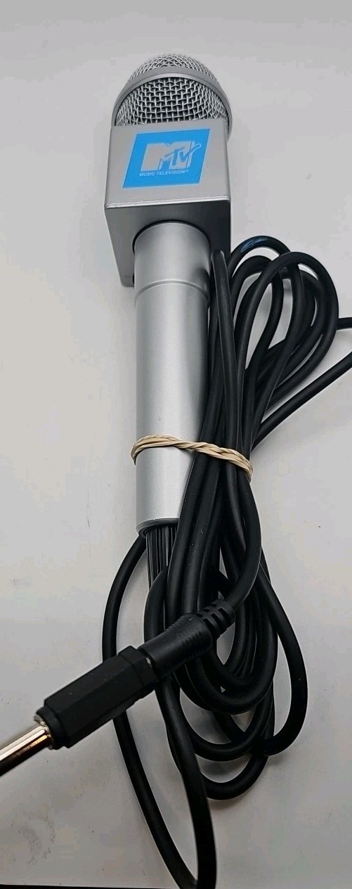 MTV branded Microphone -Wired Dynamic- Karaoke System - 6.3mm 1/4" Jack