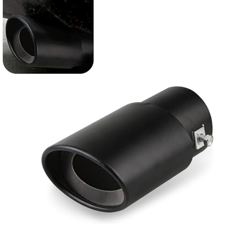 MLY Car Exhaust Tip, 2.48" Inlet Exhaust Tip, Bolt On 3.34" Outlet 5.5"