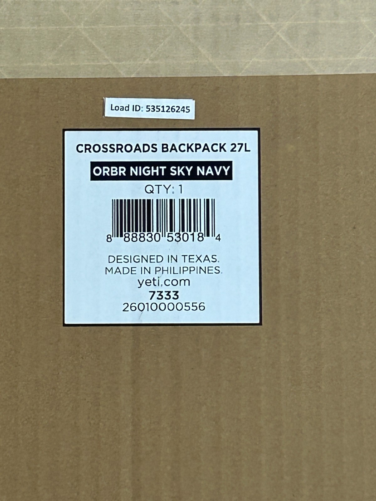 YETI x Oracle Red Bull Racing Crossroads 27L Backpack- Brand New In Box