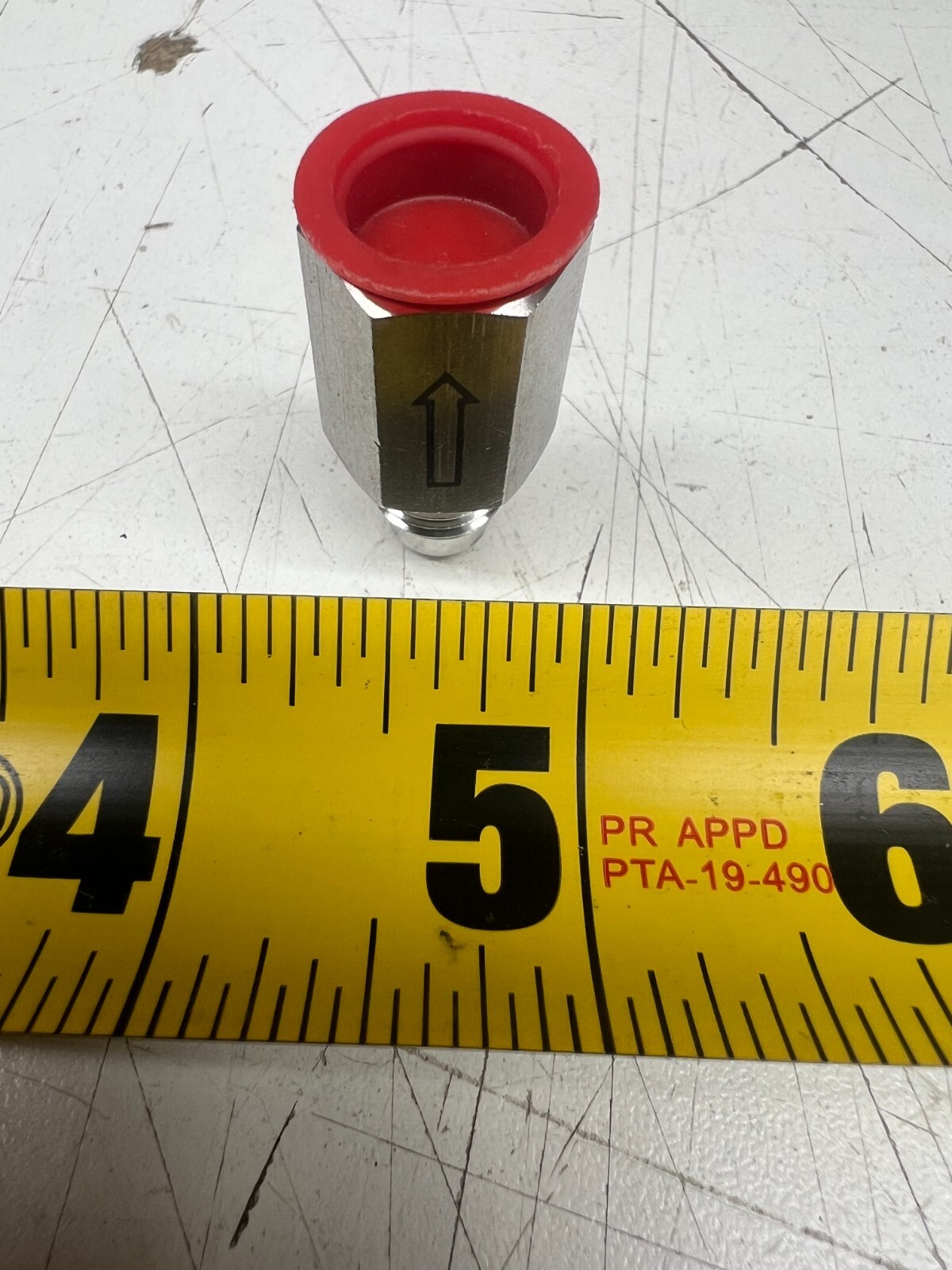 1/4" Check Valve Carbonator Manitowoc Beverage Male Flare x Female Flare 00-0868