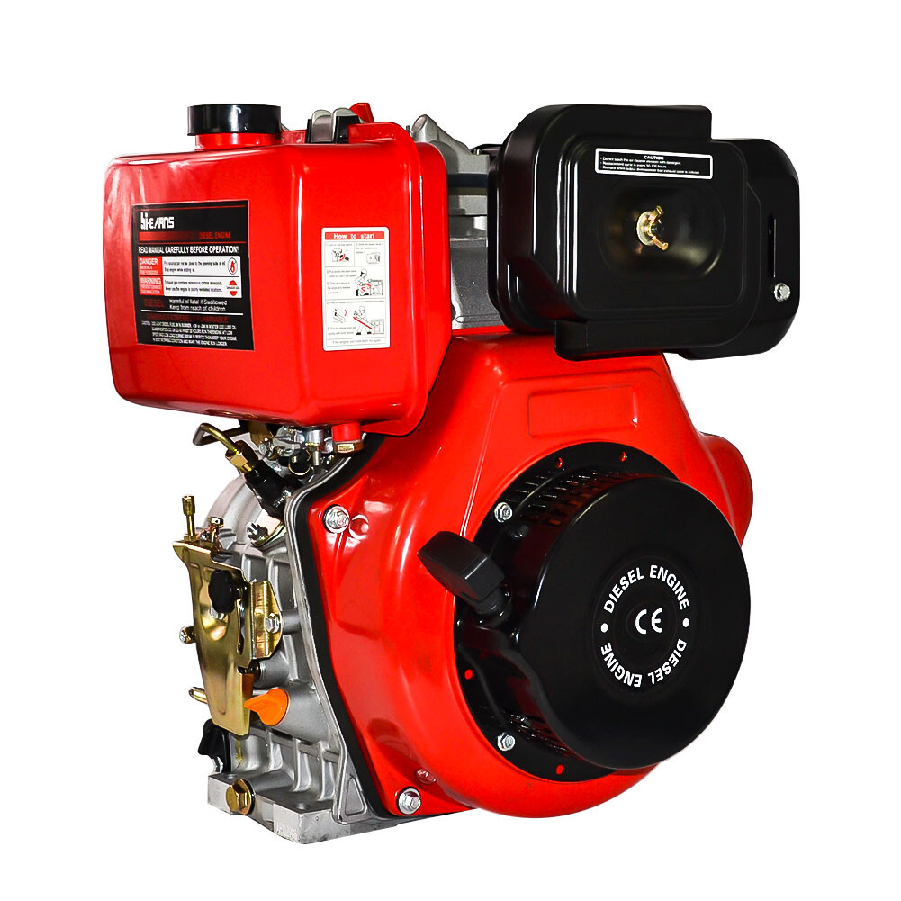 10HP Diesel Engine 4 Stroke Air-cool Recoil Electric Start Single Cylinder 411CC