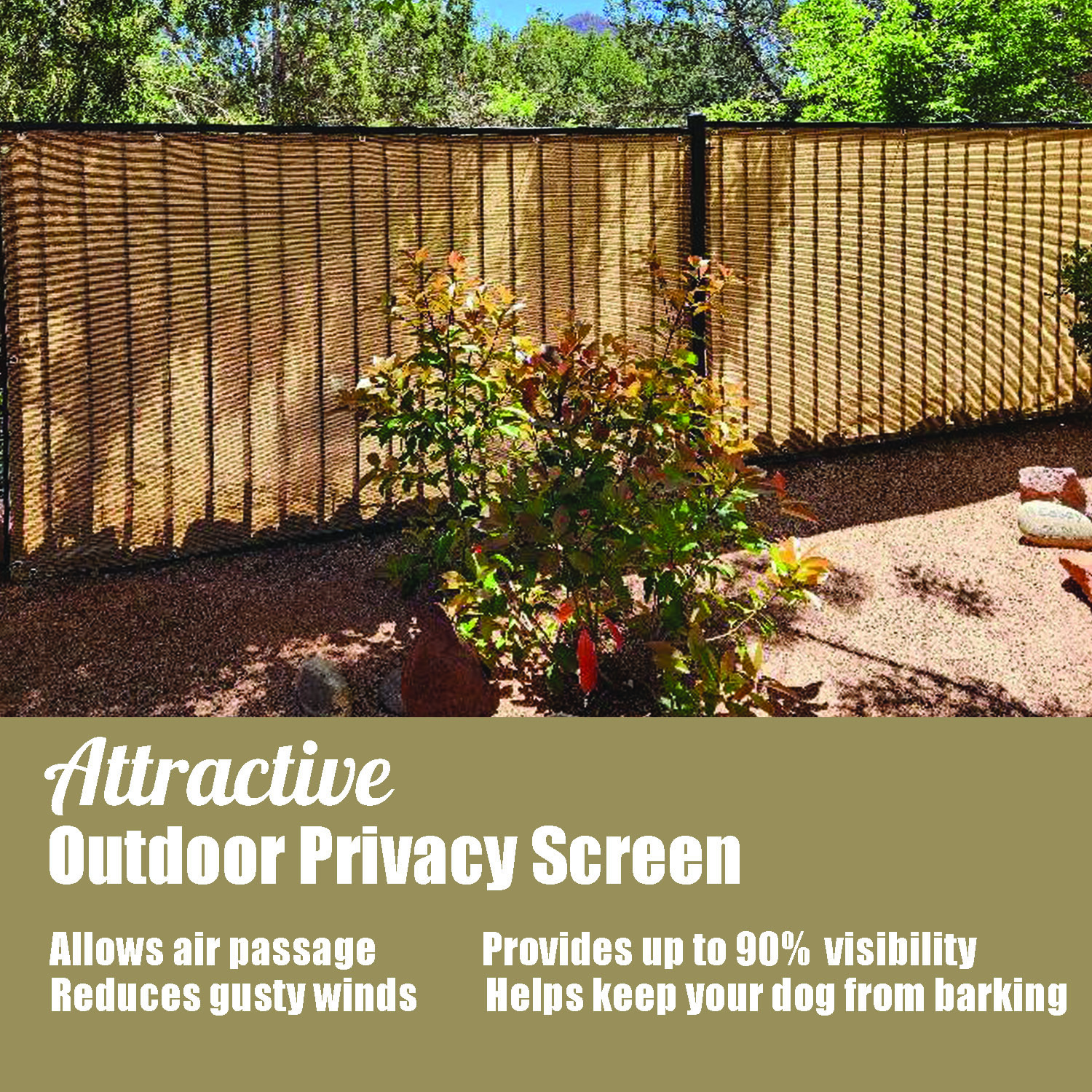 3' 4' 5' 6' tall Outdoor Fence Windscreen Privacy Screen Shade Cover Garden Pool