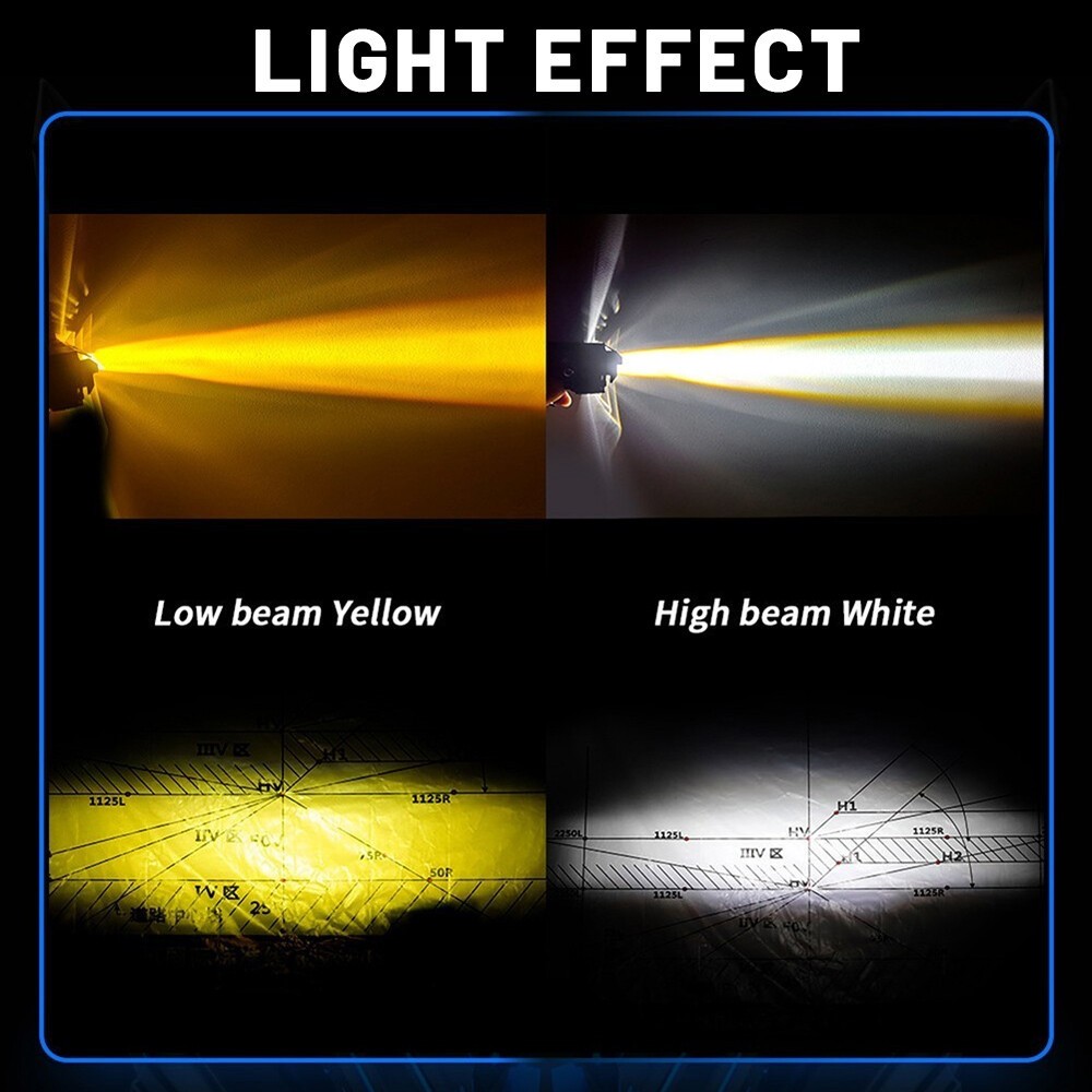 Pair For 2017-2024 Can-Am Maverick X3 UTV 5'' LED Work Driving Lights Fog Pods