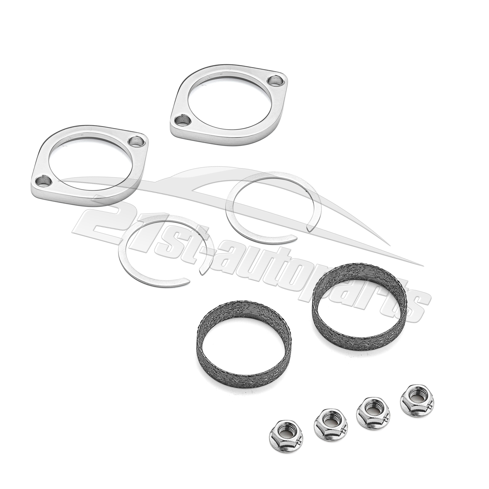 Exhaust Flange Gasket Seal Install Kit For 84+ Harley Big Twin Touring Sportster