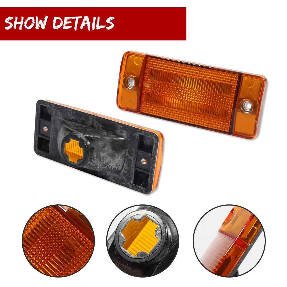 NEW 1970-1977 EARLY FORD BRONCO MARKER, PARKING, AND TAILLIGHT LENS SET.