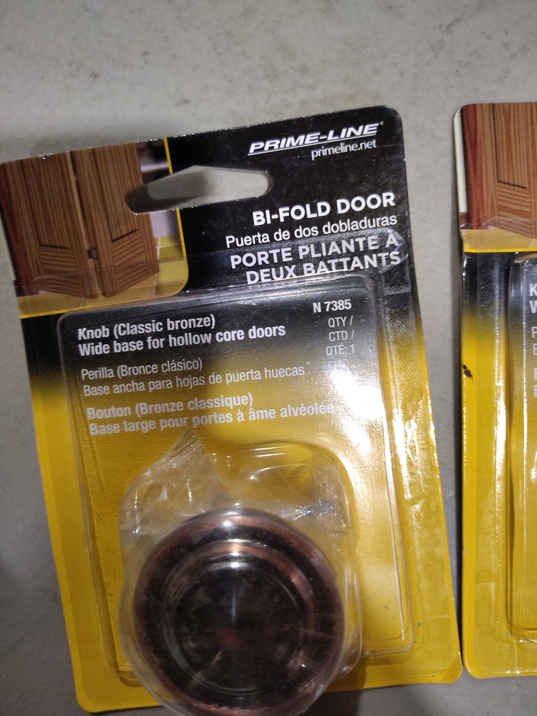 Prime Line Bi Folding Door Knob (2 Pack)