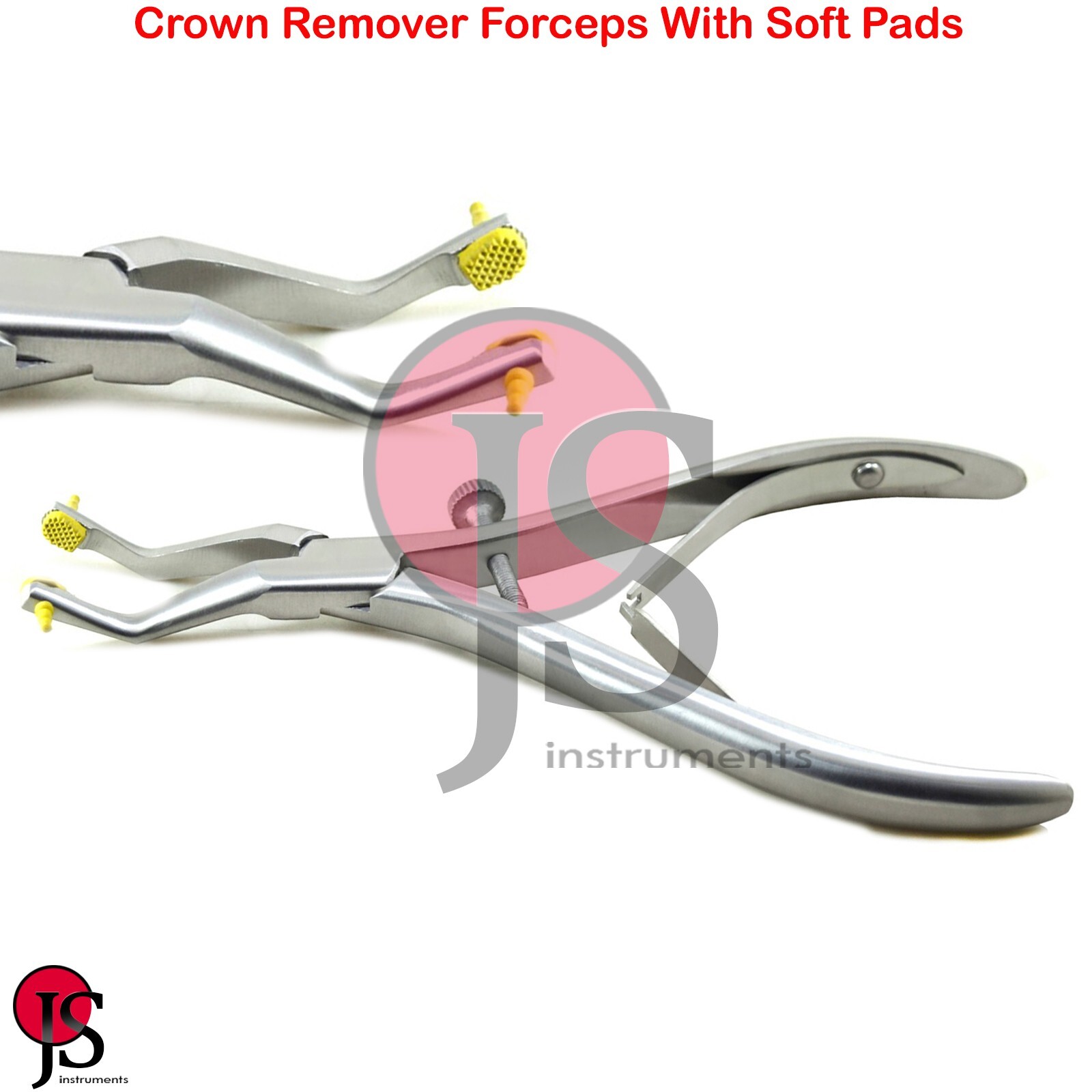 Dental Temporary Crown Remover Replacement Forceps Pliers Free Soft Pads