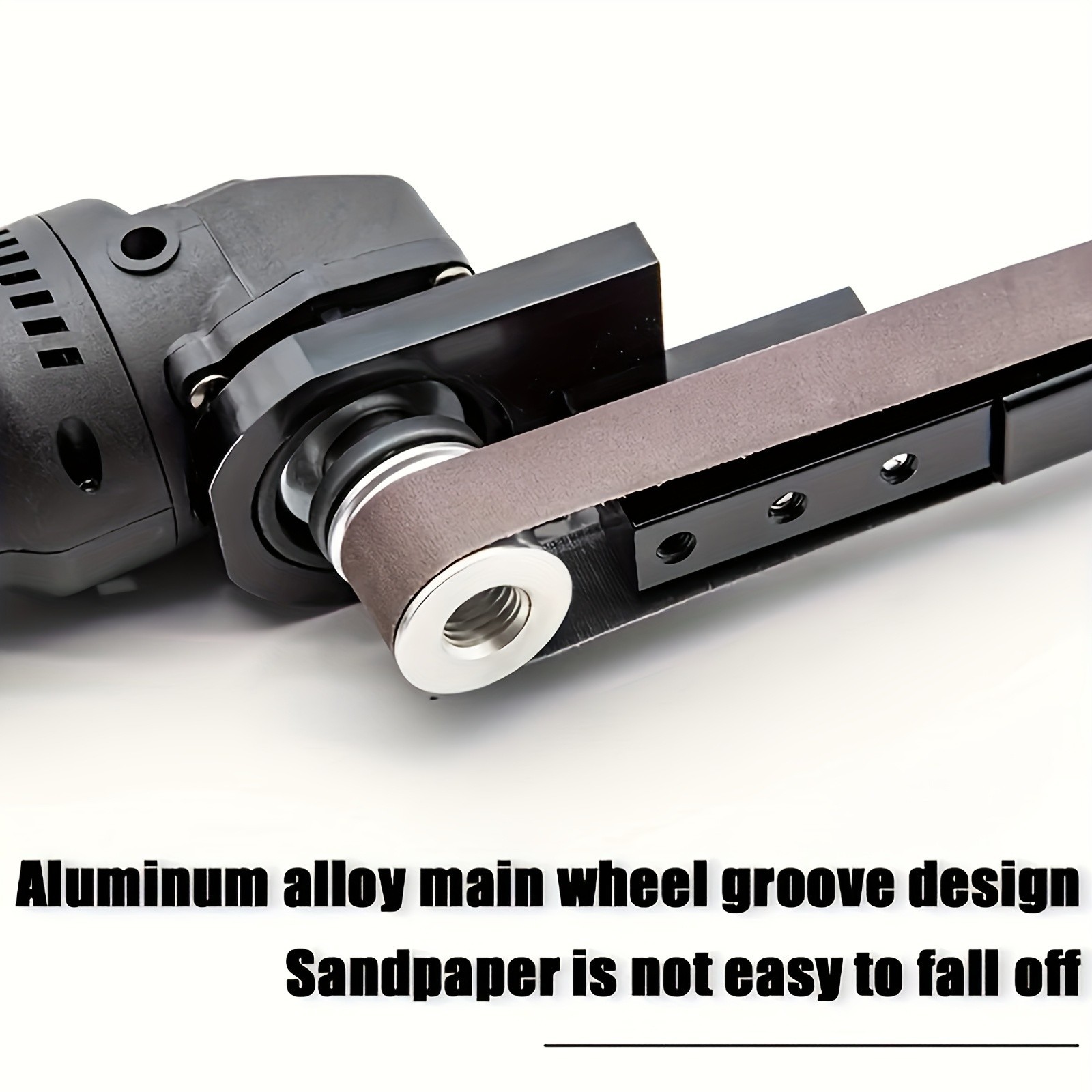 Angle Grinder to Belt Sander Adapter - For Metal/Wood Sanding & Rust Removal