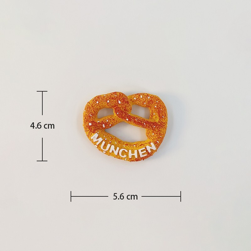 Germany Munich Cookie Travel Souvenir 3D Resin Refrigerator Fridge Magnet Craft