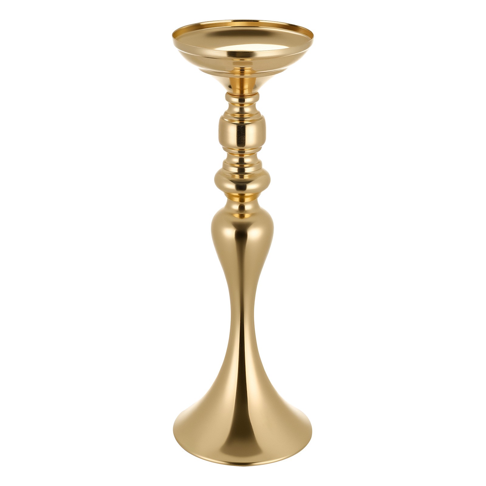 Uimoso 16 PCS Wedding Flower Vase 15in Tall Crystal Table Centerpieces Gold