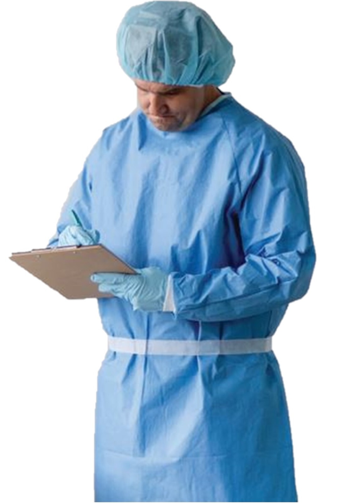 DUPONT 26-PK Sterile Blue Doctor Procedure Surgical Gown 2XL AMI Level 3