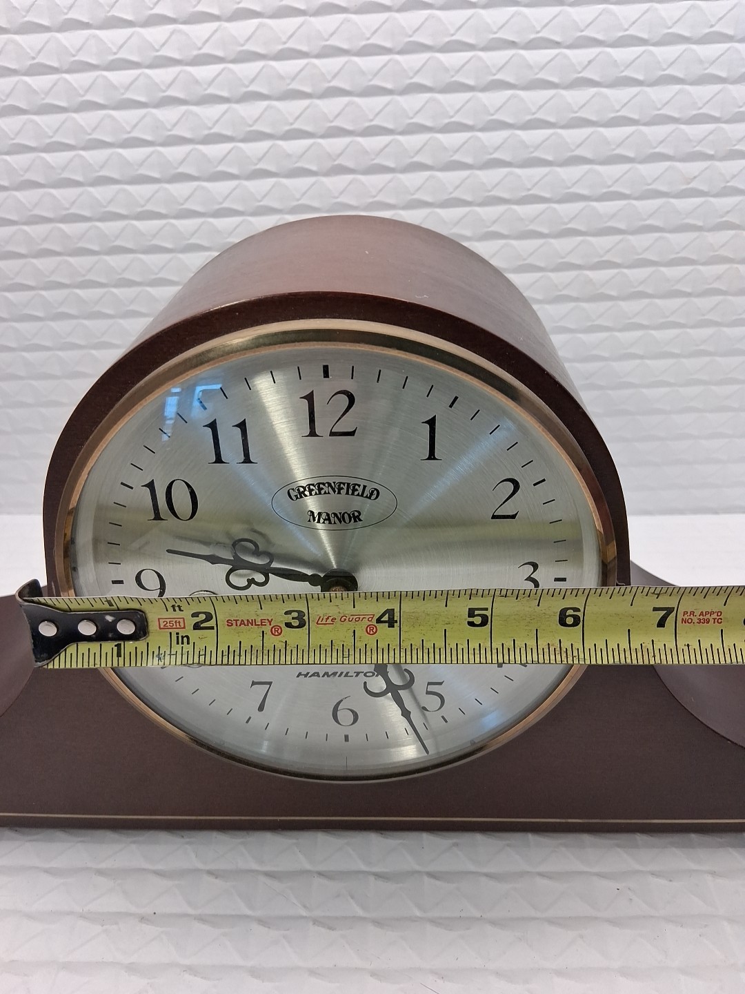 Vintage Hamilton Greenfield Manor Mantle Clock Made In Germany Working Beautiful