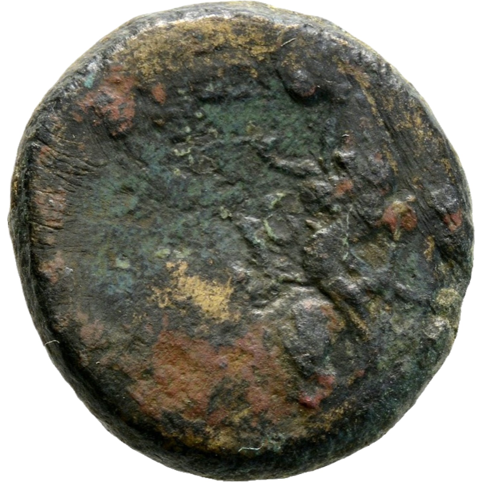 Roman Bronze Coin - Philippi Macedon 42 BC - Mark Antony - Writing board