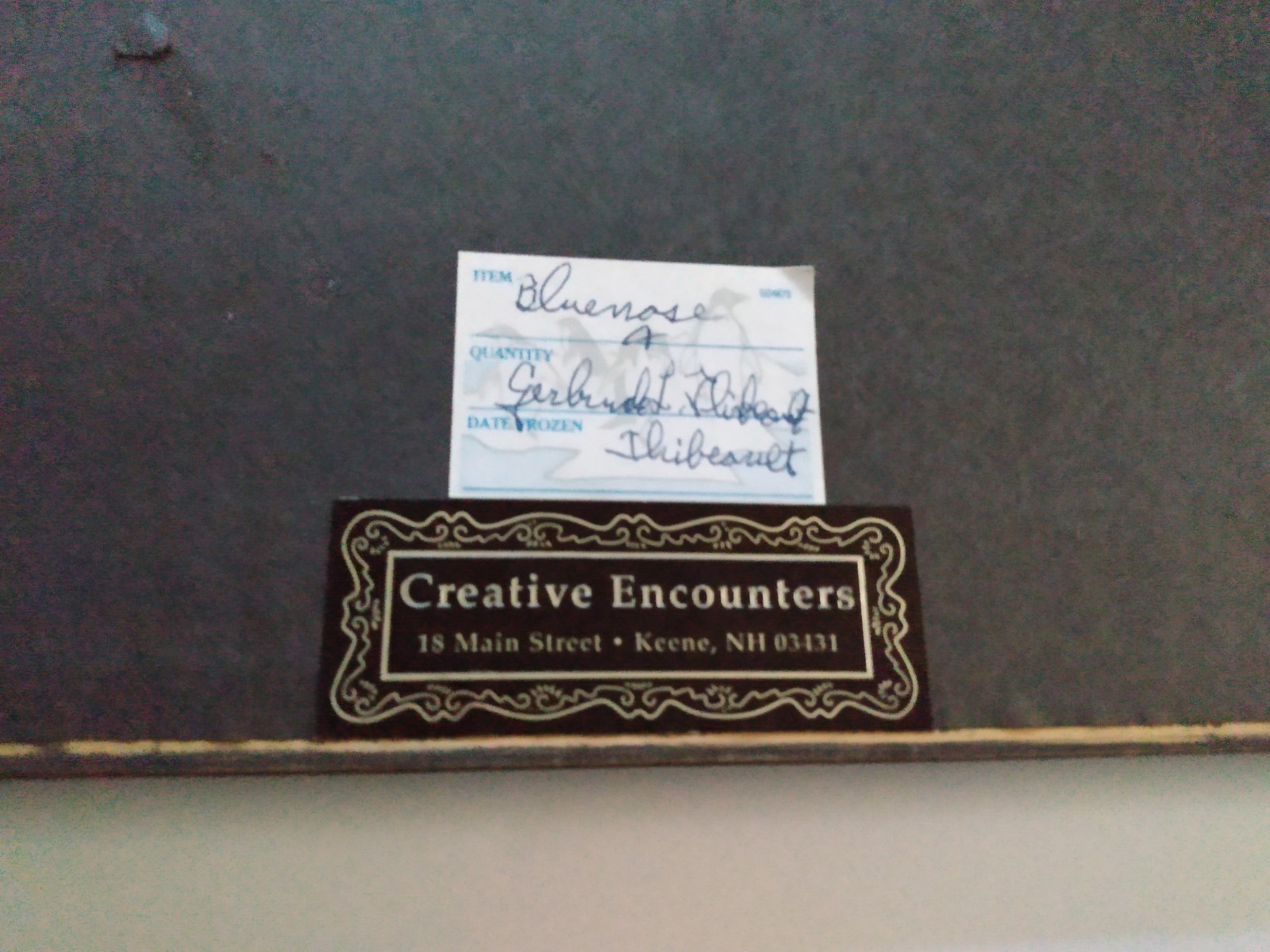 Scarce 1938 Schooners Bluenose and Gertrude Thebauld Racing Framed Photograph