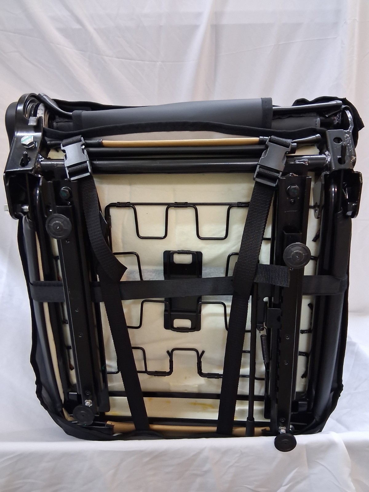 Universal Lawn Mower Seat with Adjustable Armrest in Black and Brown Vinyl.TS101