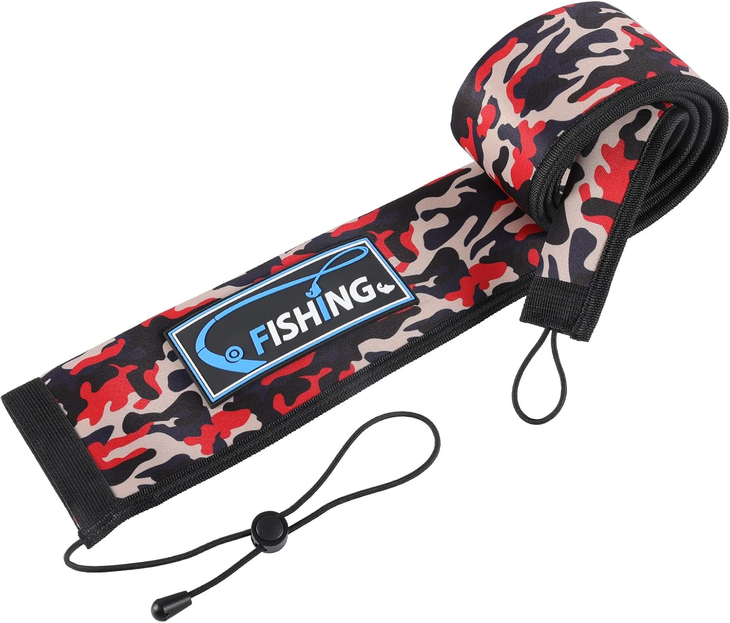 Lightproof Neoprene Fishing Rod Sleeve - Fishing Rod Cover for Storage & Transpo
