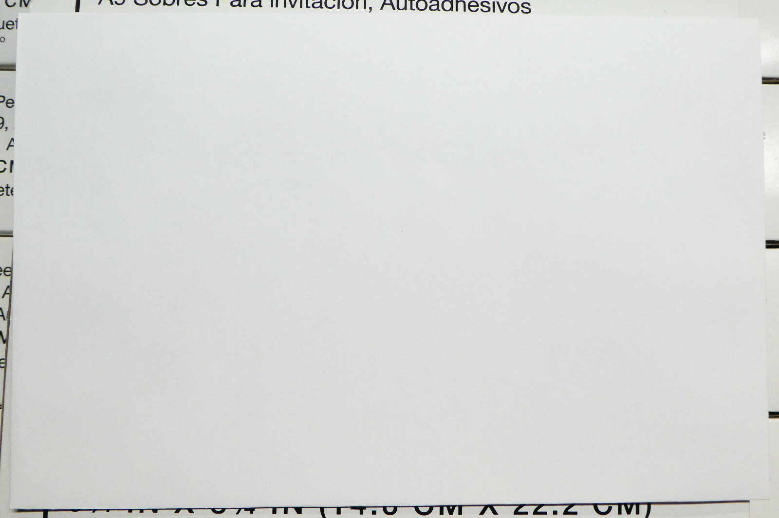 NEW (Box of 1000) Invitation Envelopes, A9, Peel & Seal 5-3/4" x 8-3/4"