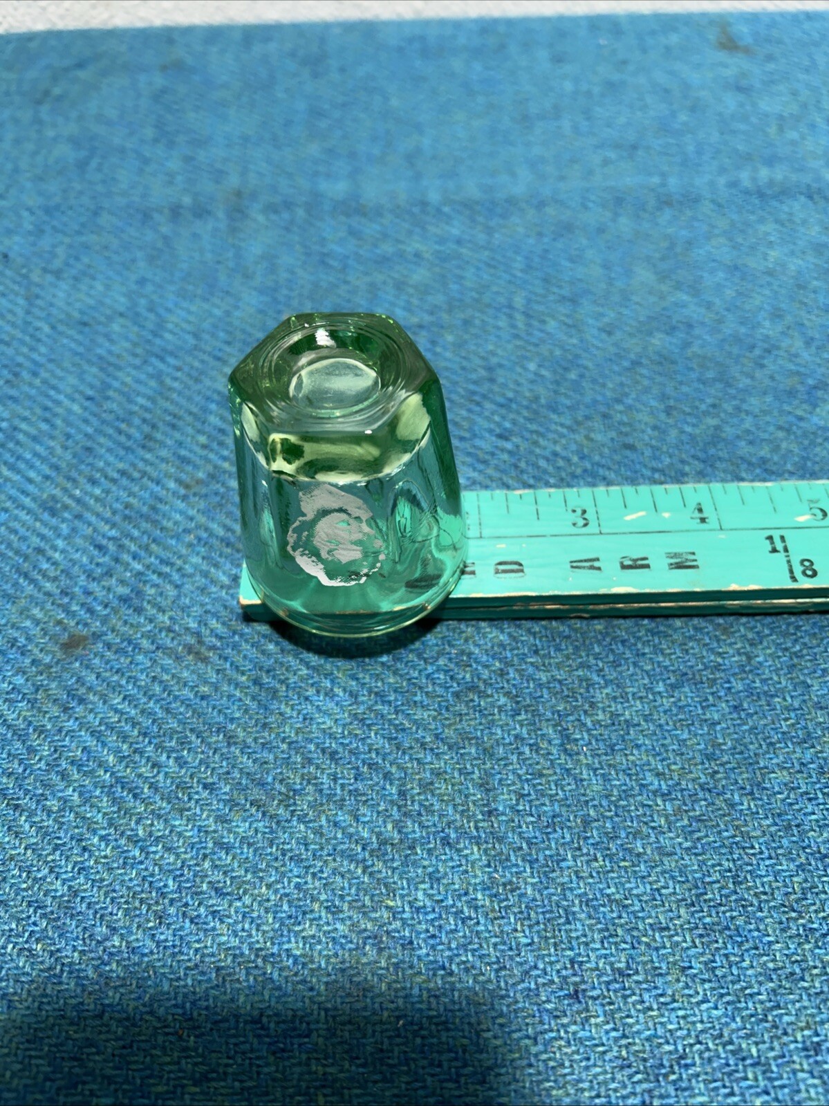 Vintage Antique SUPER RARE Shirley Temple Uranium Glass Shot Glass