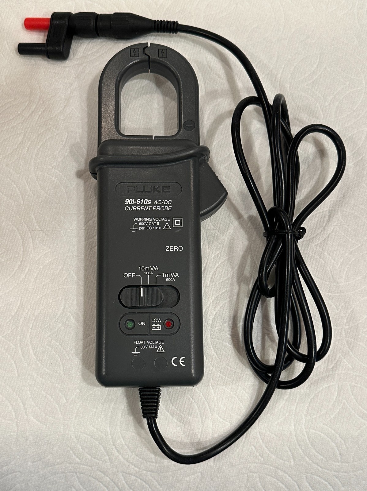 Fluke 90i-610s AC/DC Inductive Current Amp Probe Clamp Used Great Condition