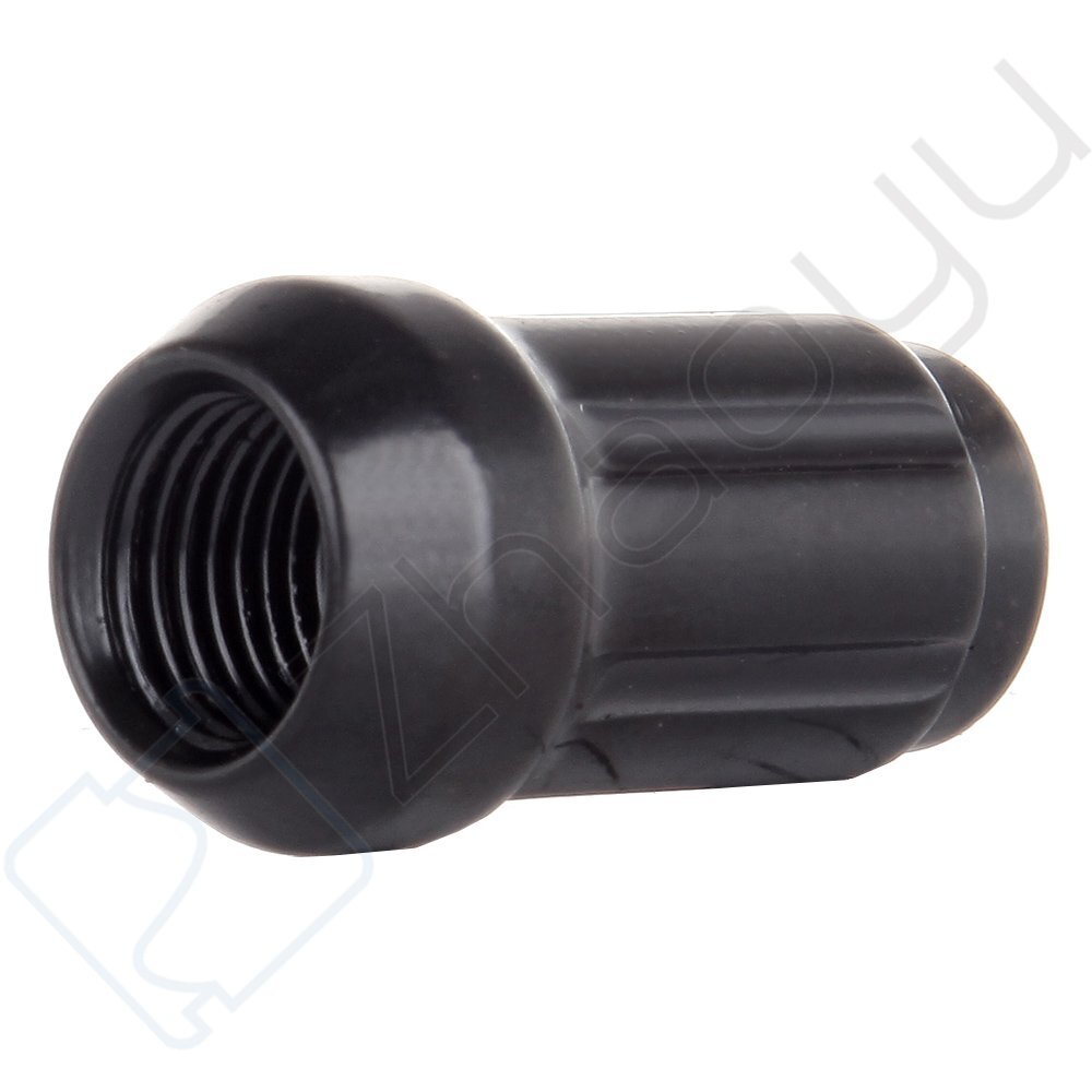 23 Set Of 1/2''-20 + 2 Key Black 6 Spline Tuner Wheel Lug Nuts For Ford Jeep