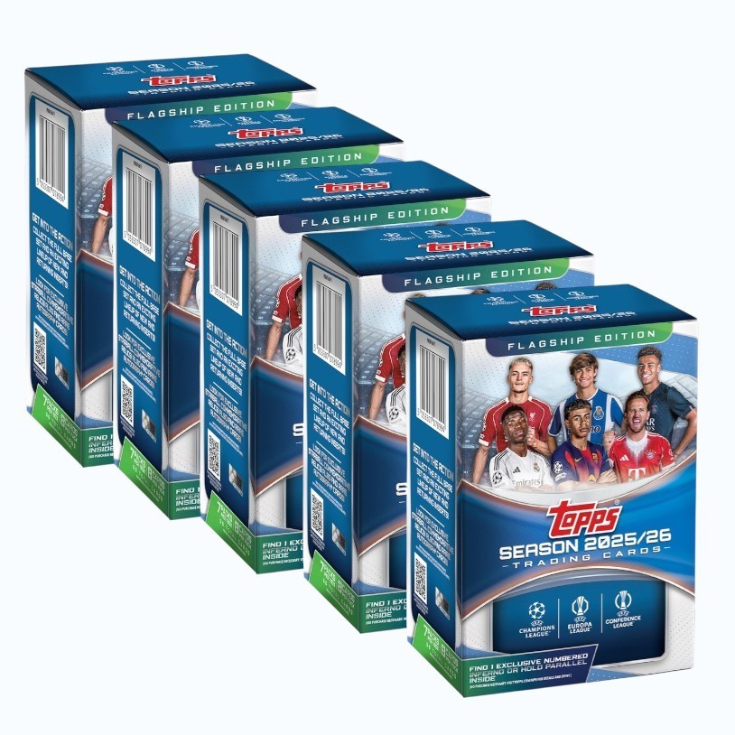 (LOT OF 5) 2025/26 Topps UCC Club Competitions Value Box Factory Sealed