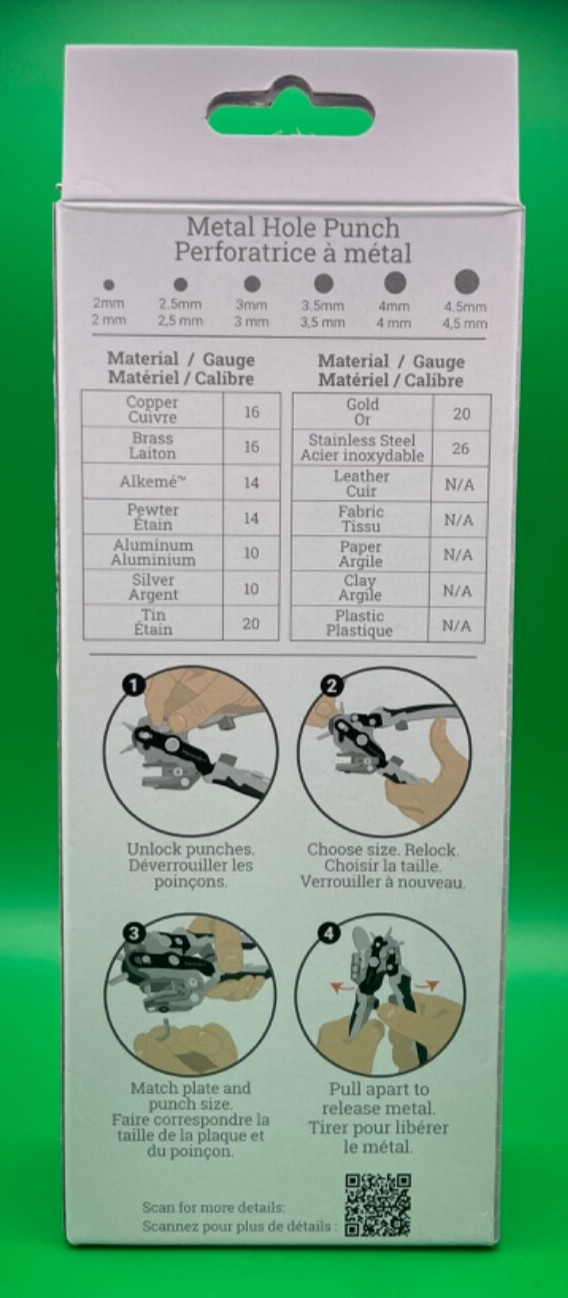 ImpressArt 6-Size Metal Hole Punch IN6500-2-M