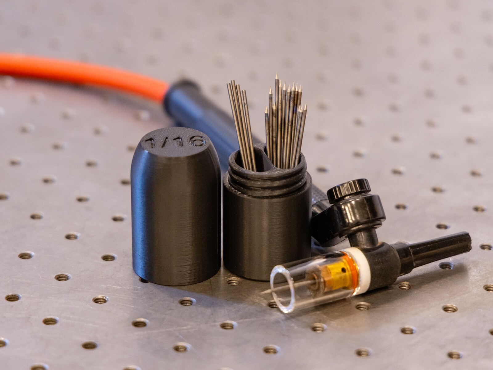 Tungsten Electrode Holder - Container for TIG Welding Tungsten Storage