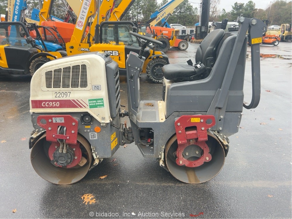 2023 Dynapac CC950 Smooth Double Drum Vibratory Ride On Roller Compactor bidadoo