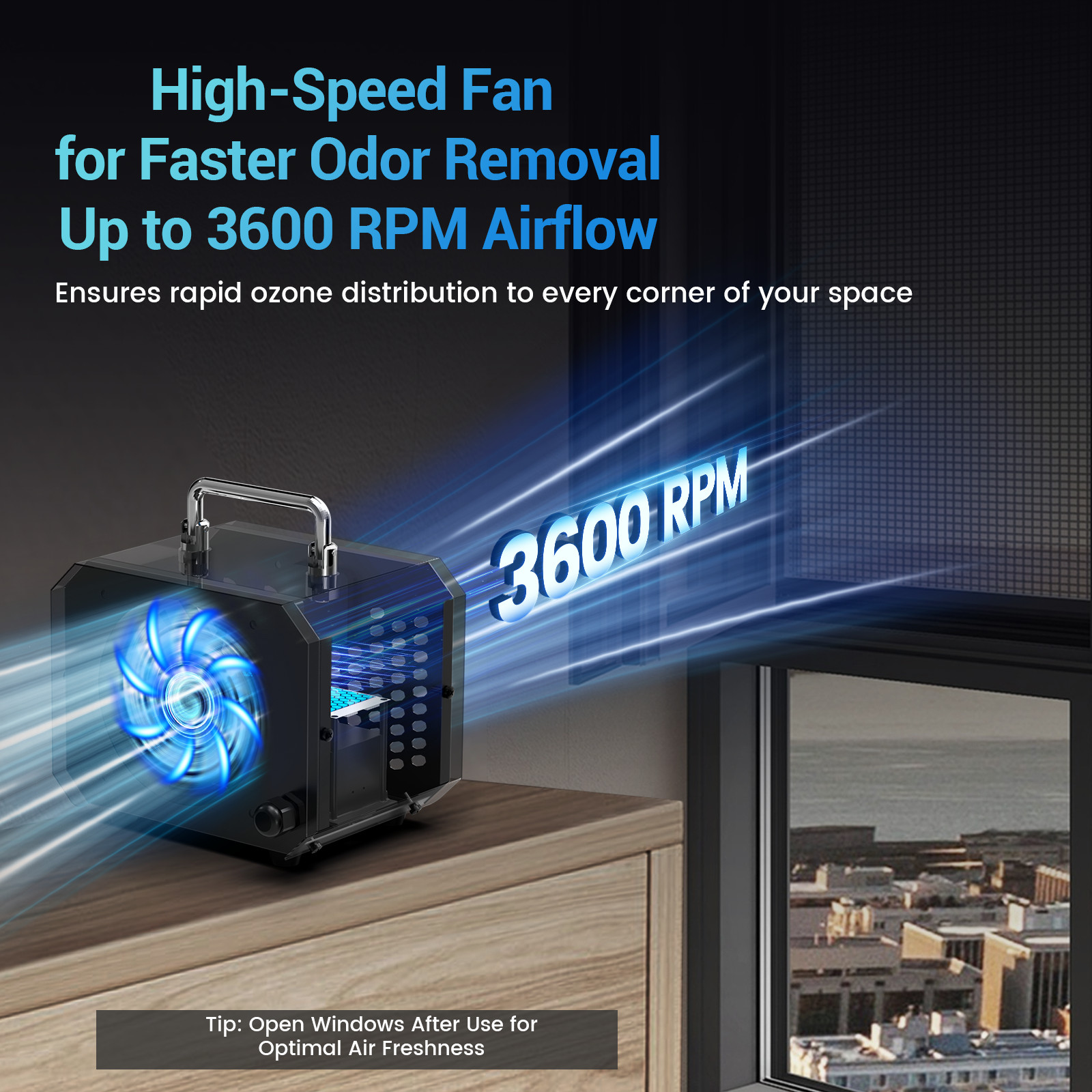 250000mg/h Ozone Generator Machine Air Purifier Ionizer Ozonator Timer for Home